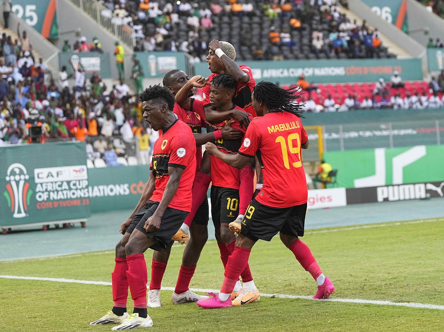 CAN 2023 Vainqueur De La Mauritanie 3 2 L Angola Co leader Du