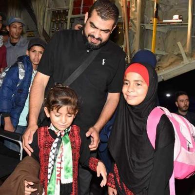 Enfants palestiniens rapatriés en Algérie depuis Ghaza 