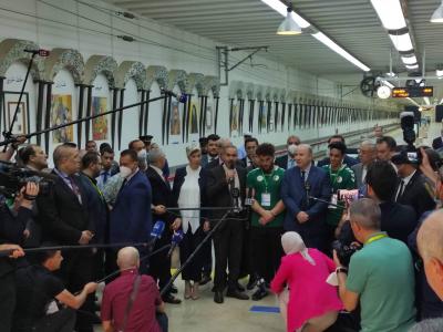 السيد بن عبد الرحمان يدعو الرياضيين الجزائريين  إلى تشريف الراية الوطنية  