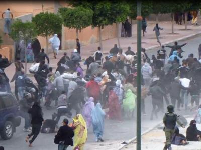 الاحتلال المغربي يقمع مظاهرات سلمية لصحروايين