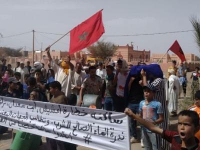 احتجاجات بالمغرب منددة باستفحال أزمة العطش 