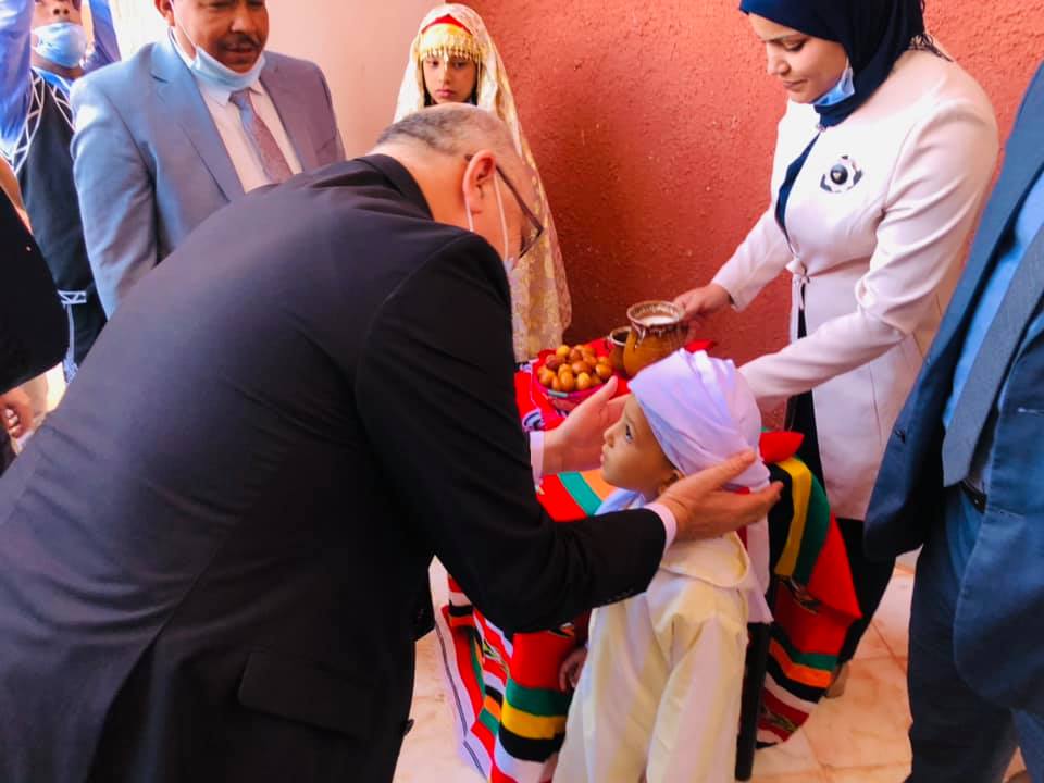 Le minsitre à l'Institut national spécialisé de la formation professionnelle Chahid Moussa El-Berka