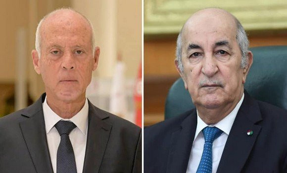 الرئيسان الجزائري والتونسي عبد المجيد تبون وقيس سعيد