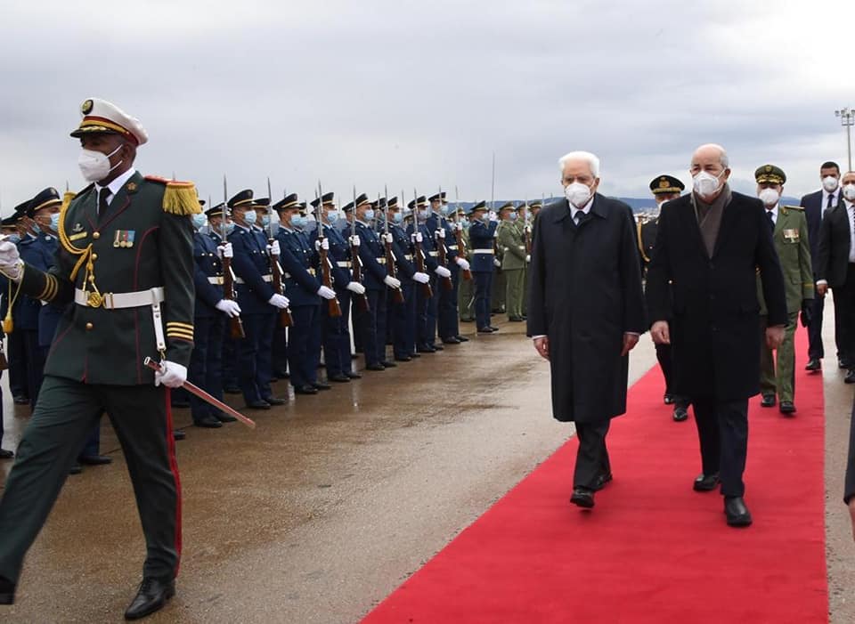 الرئيس تبون يستقبل الرئيس الإيطالي سيرجيو ماتاريلا