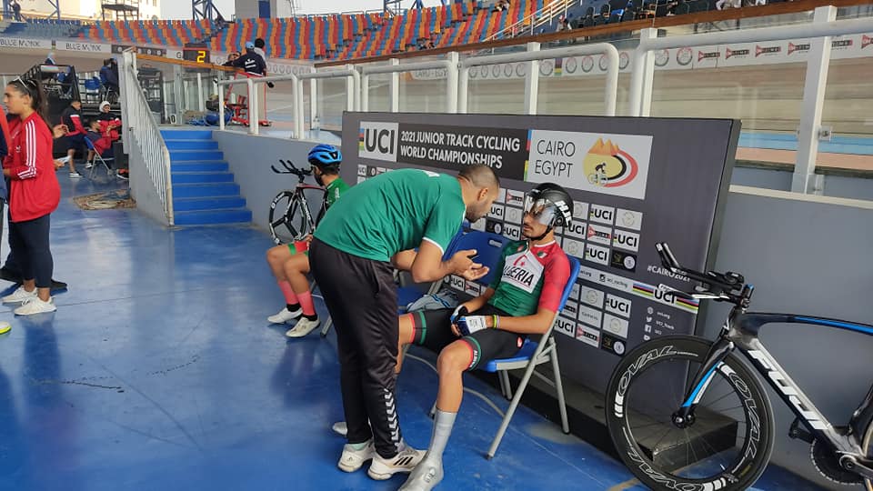 Le coach national Abdelbasset Hannachi avec Cherki