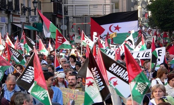 Grande marche à Madrid contre l'occupation du Sahara occidental