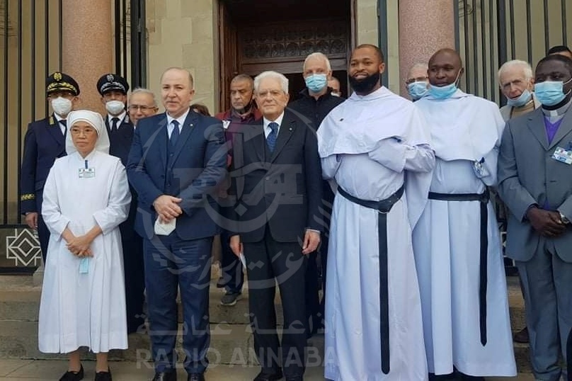 الرئيس الإيطالي سيرجيو ماتاريلا يزور كنيسة القديس أوغستين بعنابة