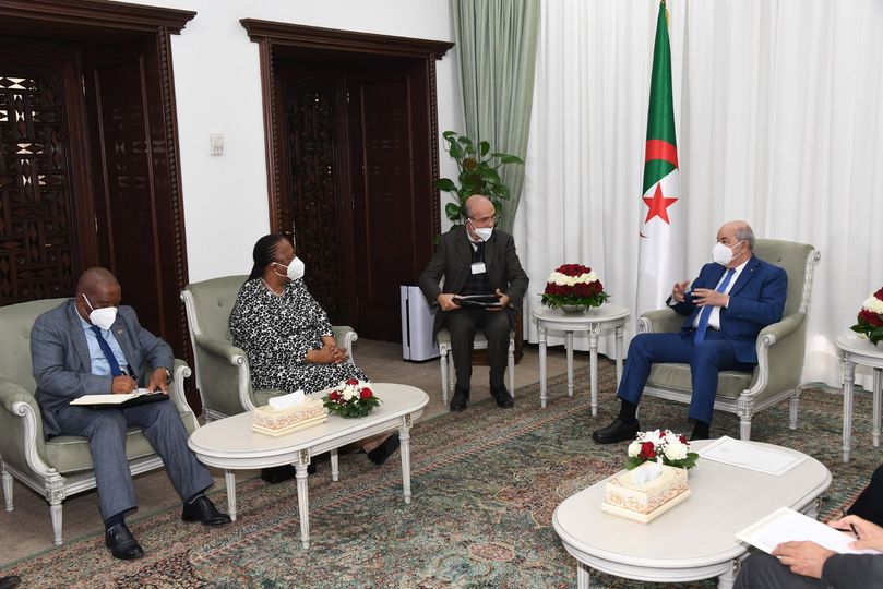 Le Président Tebboune reçoit la ministre sud-africaine des Relations internationales et de la coopération 