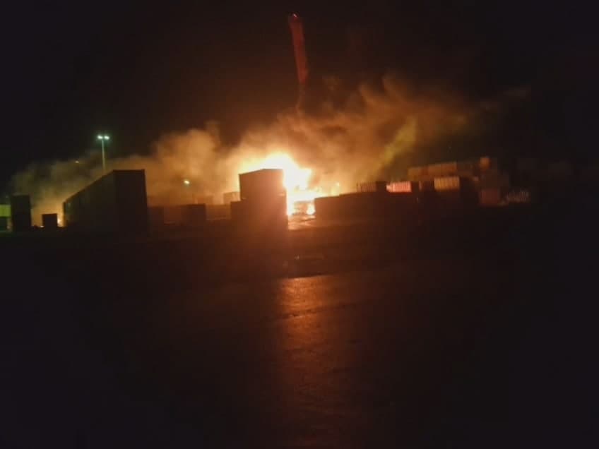 قصف ميناء اللاذقية