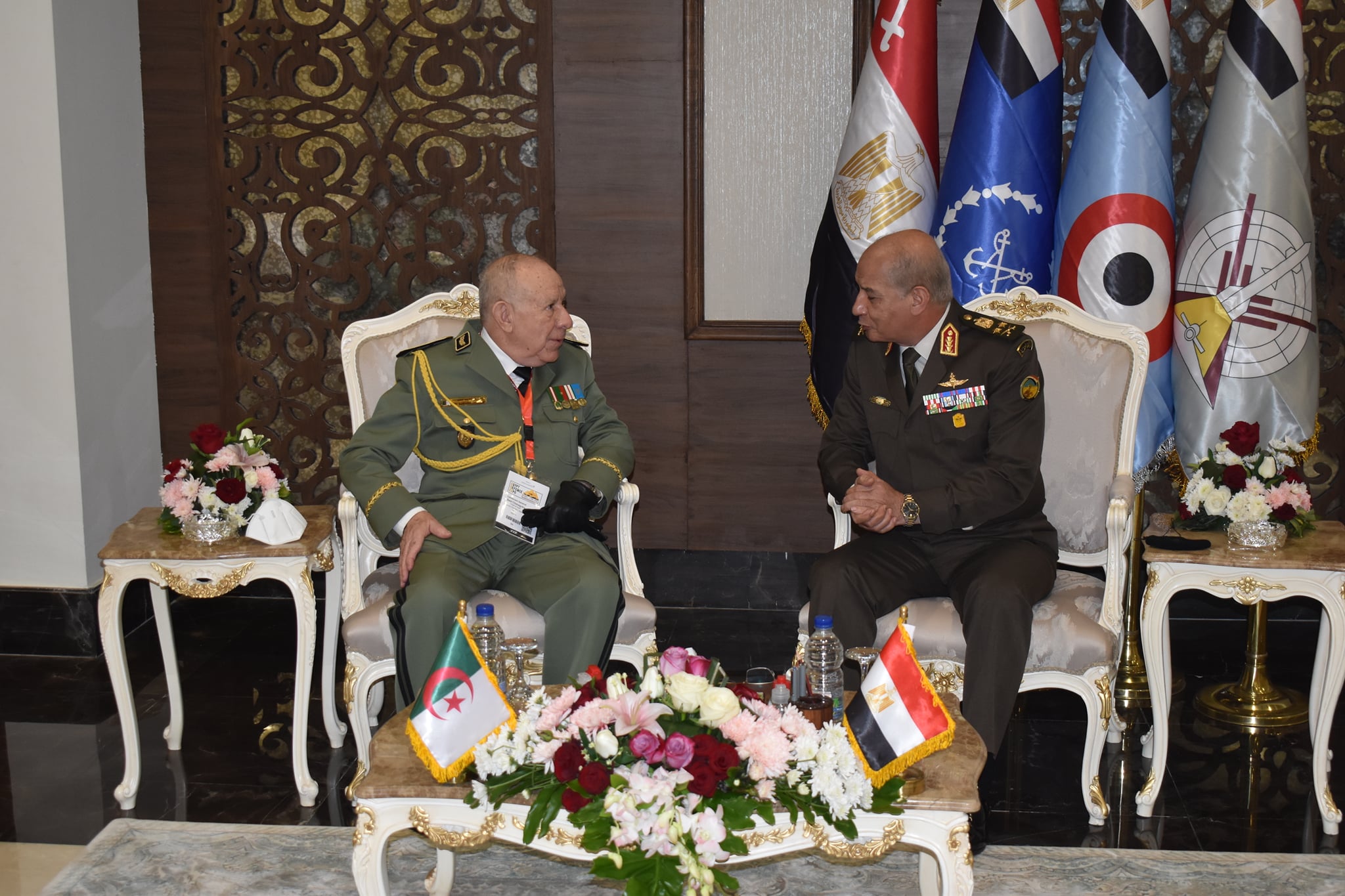 الفريق سعيد شنقريحة بمصر الفريق سعيد شنقريحة