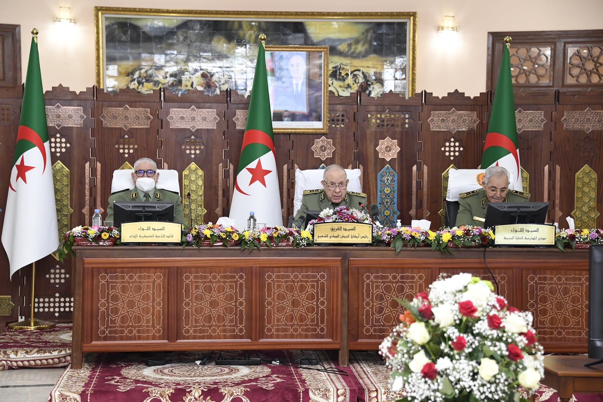 Le Général de Corps d’Armée, Saïd Chanegriha, à l'Ecole de guerre