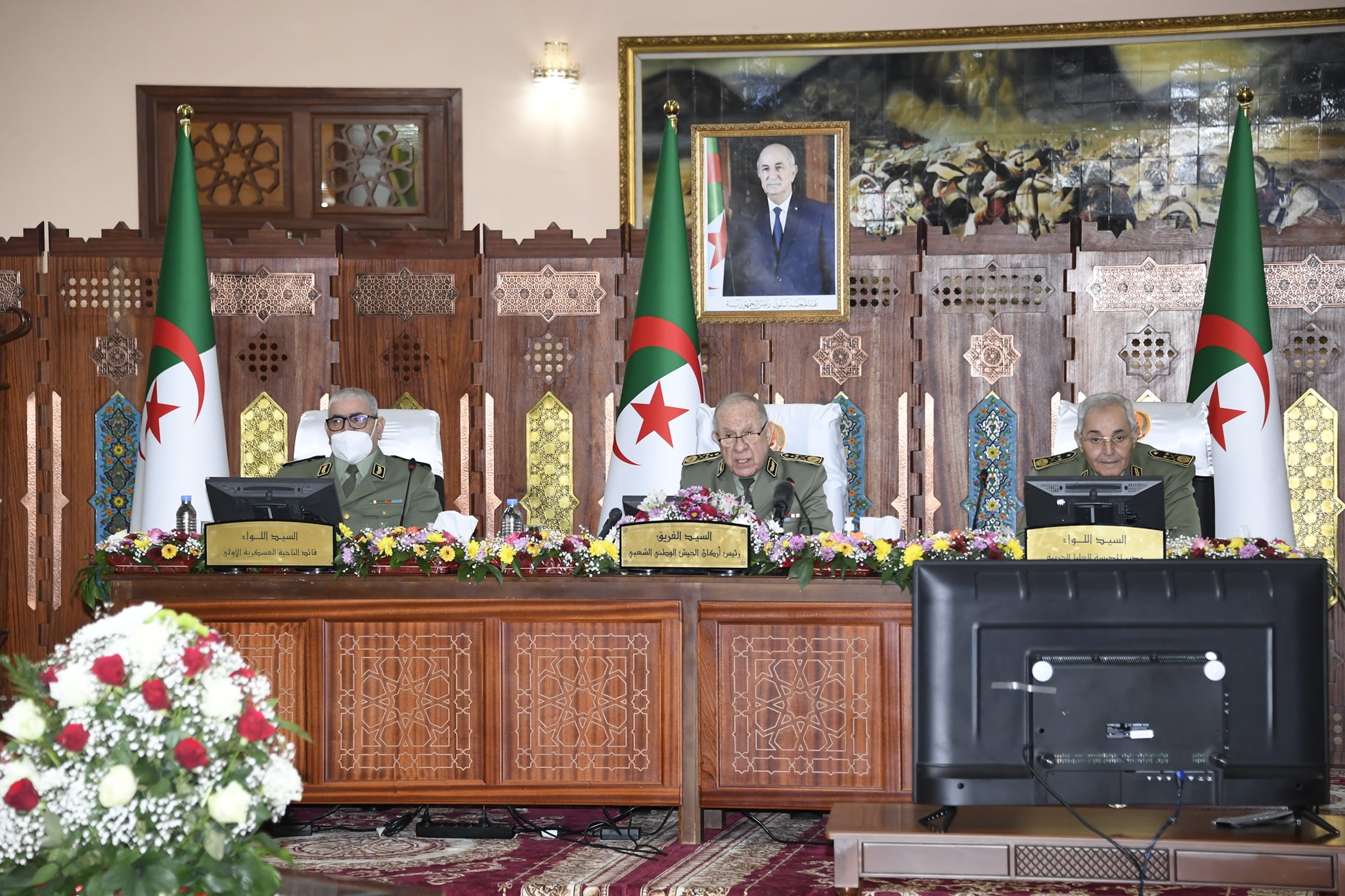 Le Général de Corps d’Armée, Saïd Chanegriha, à l'Ecole de guerre