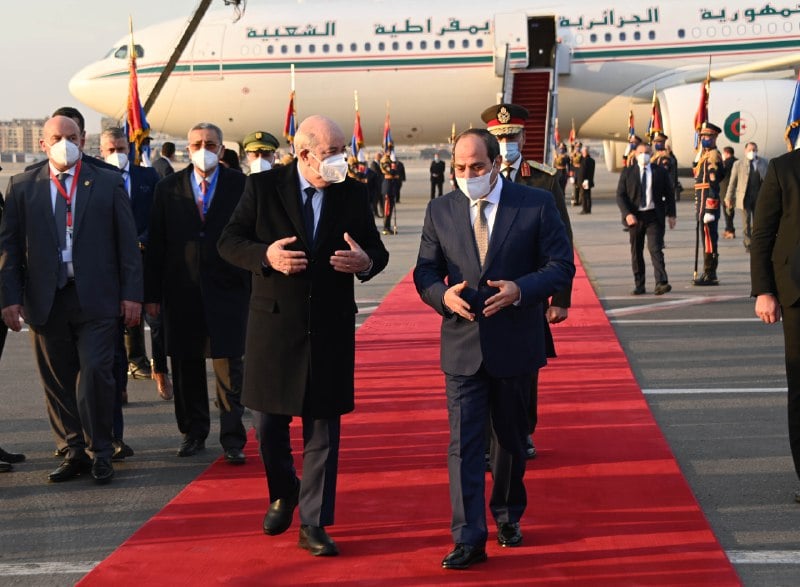 Tebboune reçu par Al-Sissi.24.01.2022