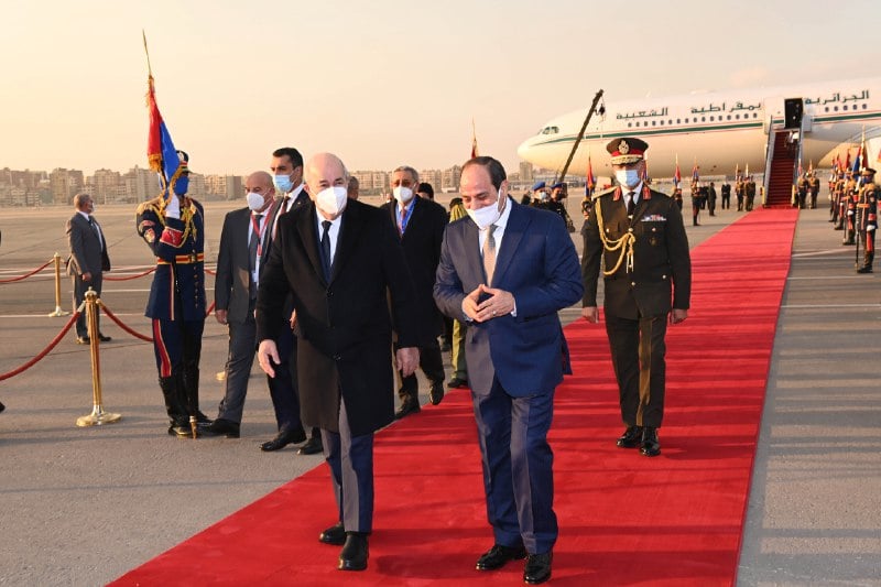 Tebboune reçu par Al-Sissi.24.01.2022