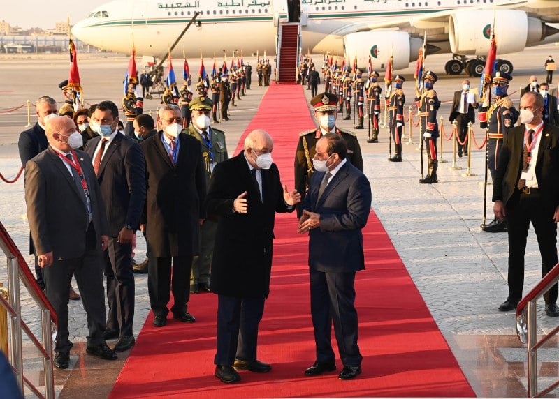 Tebboune reçu par Al-Sissi.24.01.2022