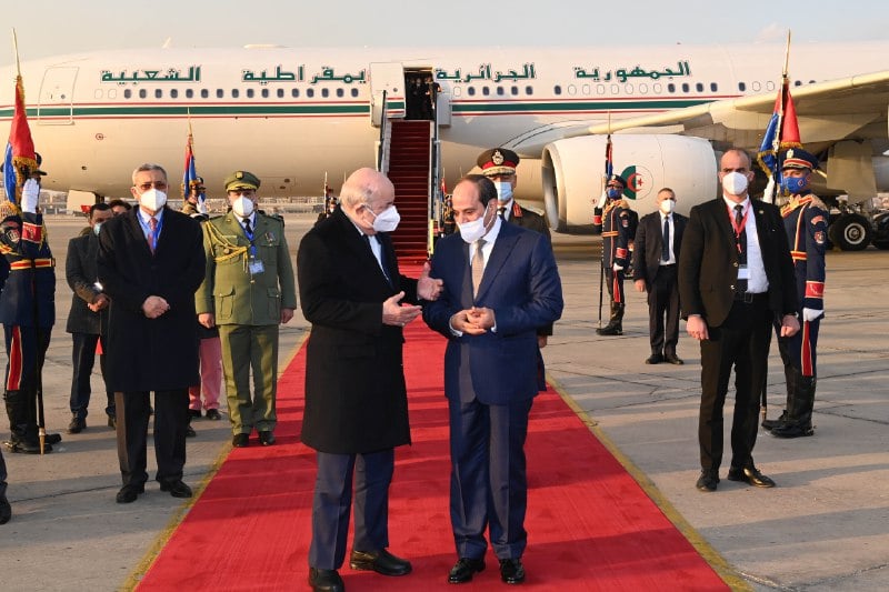 Tebboune reçu par Al-Sissi.24.01.2022