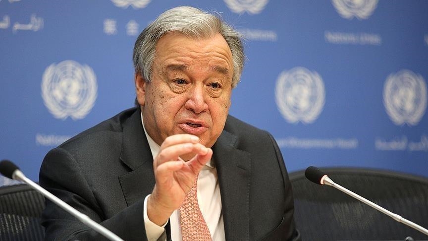 Le secrétaire général de  l'ONU, Antonio Guterres