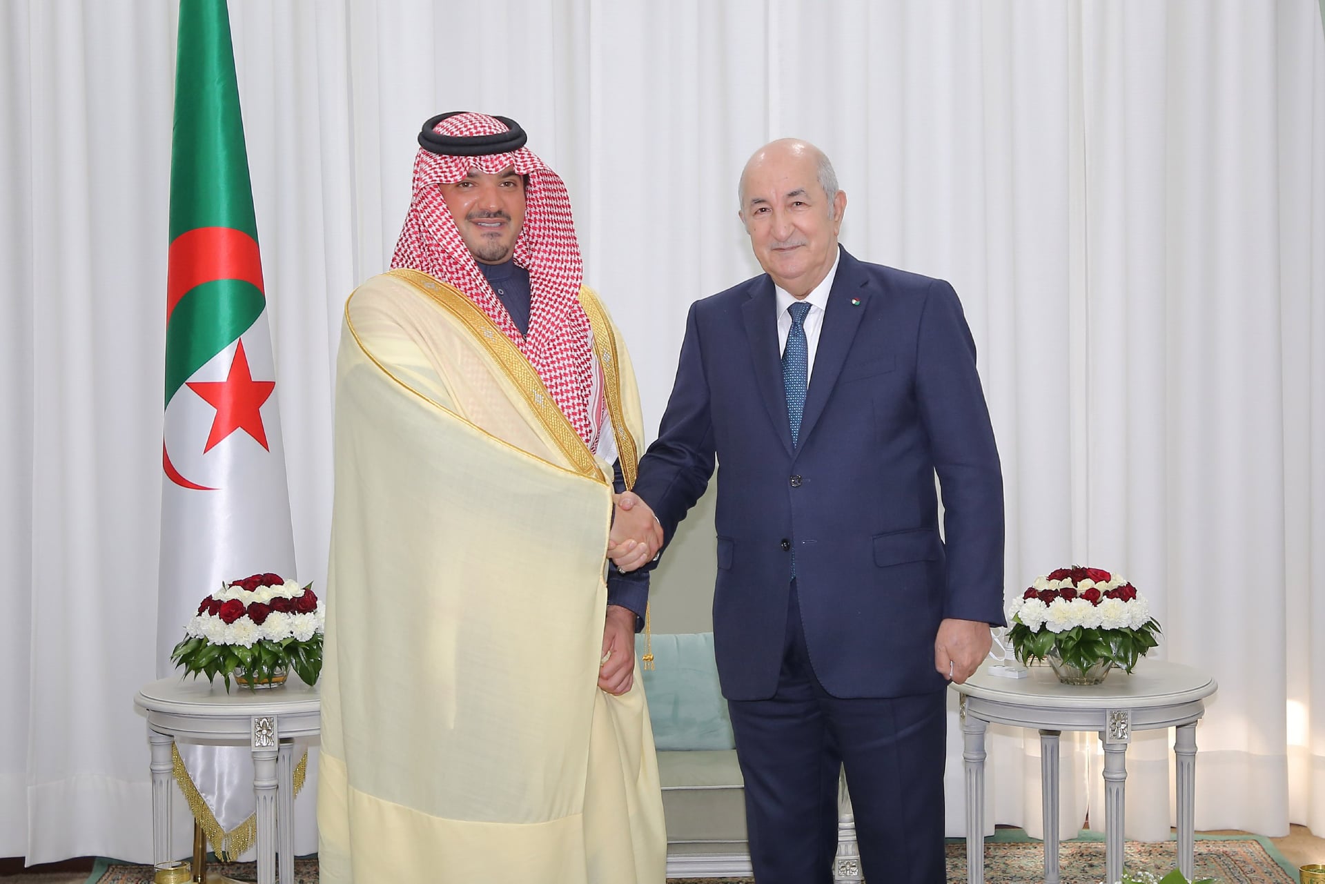 رئيس الجمهورية يستقبل وزير الداخلية السعودي