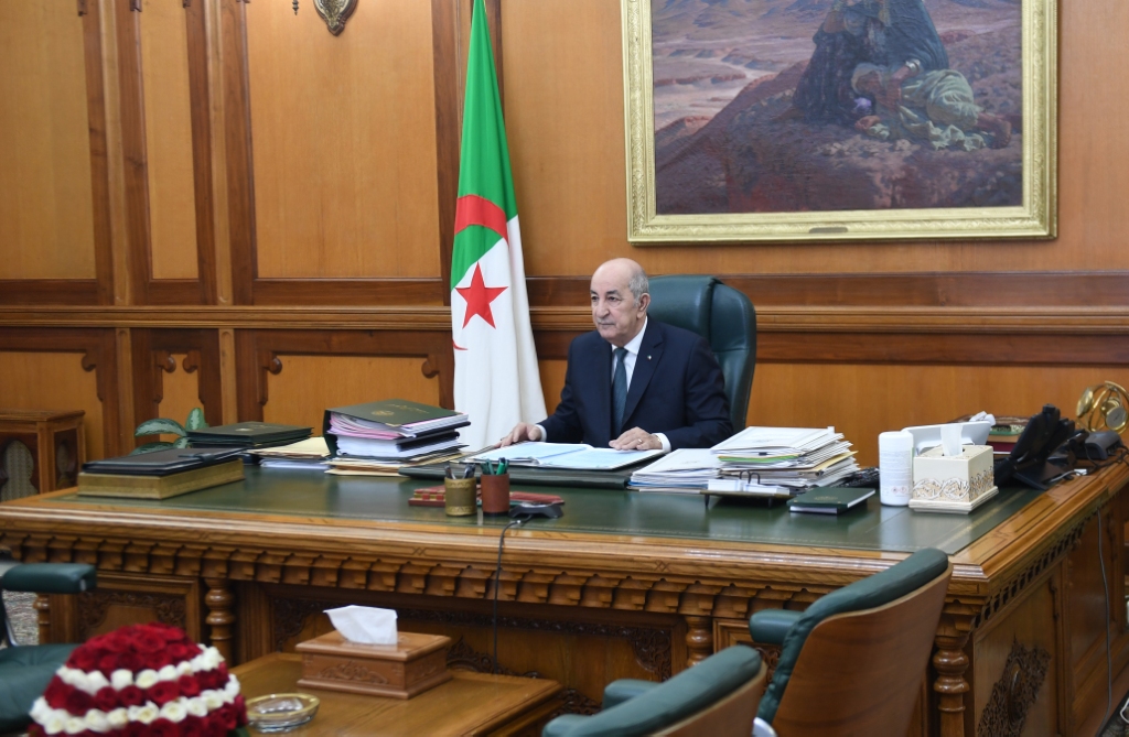 Abdelmadjid Tebboune CM visioconférence