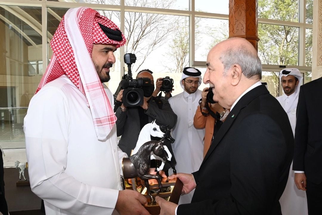 Tebboune au Qatar.21.02.2022