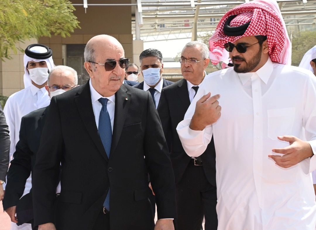 Tebboune au Qatar.21.02.2022