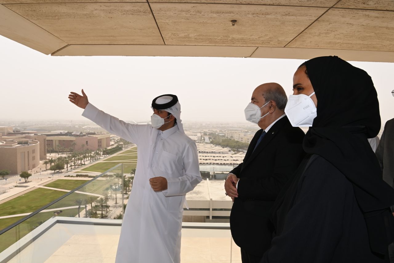 Tebboune au Qatar.21.02.2022