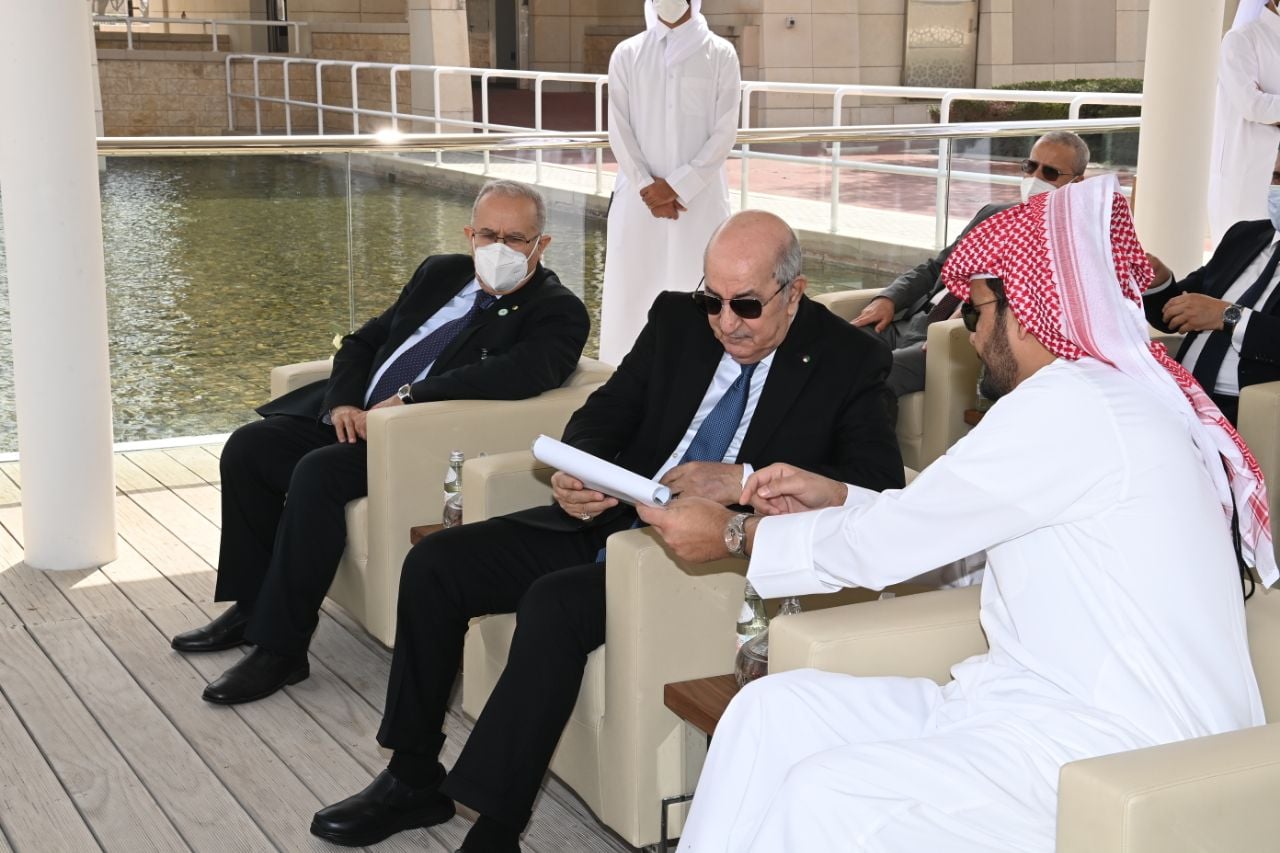 Tebboune au Qatar.21.02.2022