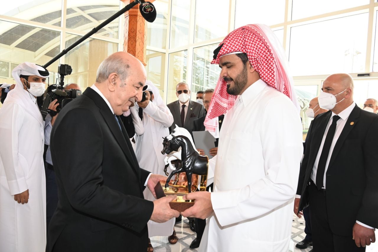 Tebboune au Qatar.21.02.2022