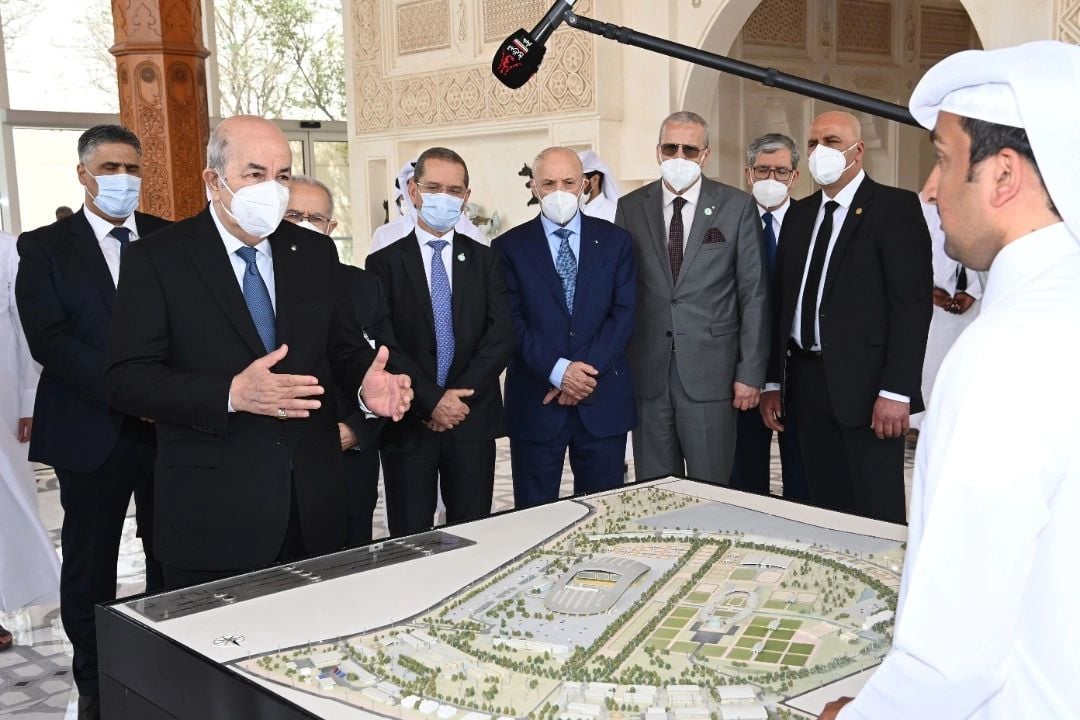 Tebboune au Qatar.21.02.2022