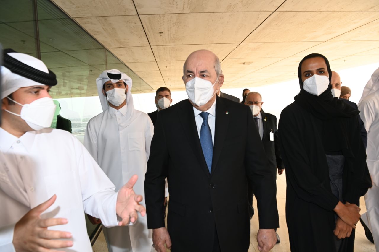 Tebboune au Qatar.21.02.2022