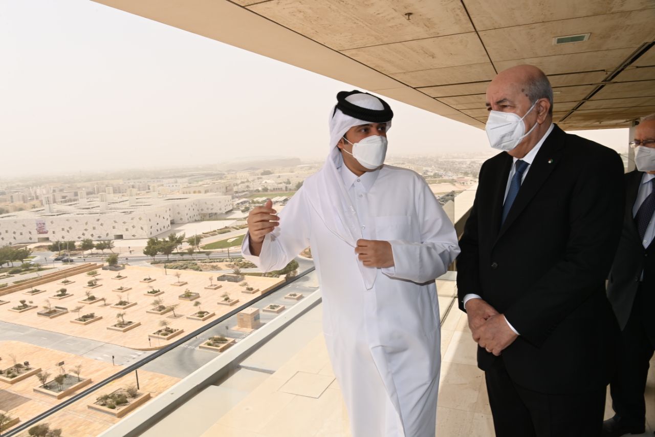 Tebboune au Qatar.21.02.2022