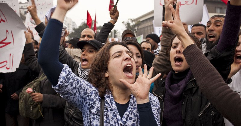 Protestation au Maroc