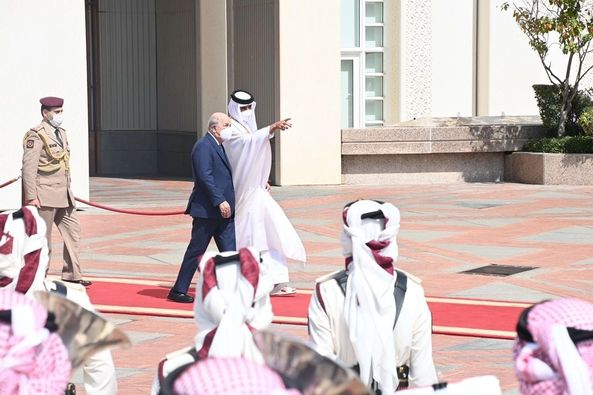 Abdelamdjid Tebboune au Qatar