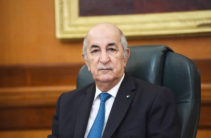 رئيس الجمهورية عبد المجيد تبون