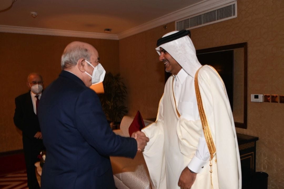 الرئيس تبون رفقة أمير دولة قطر