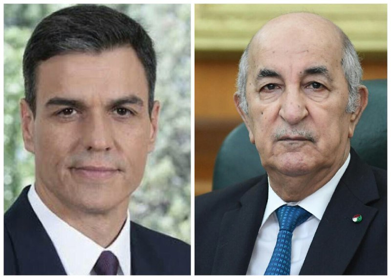 الرئيس تبون-رئيس وزراء اسبانيا