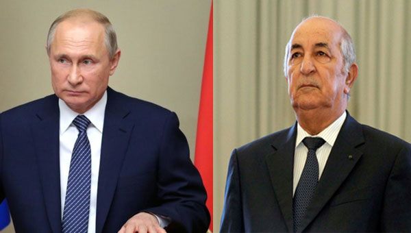 الرئيسان الجزائري عبد المجيد تبون والروسي فلاديمير بوتين