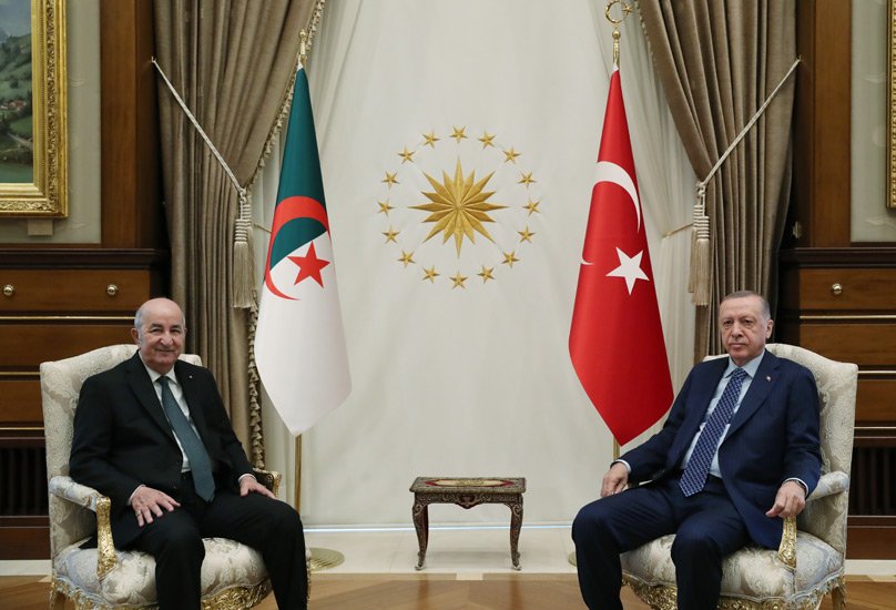 الرئيس تبون مع الرئيس التركي