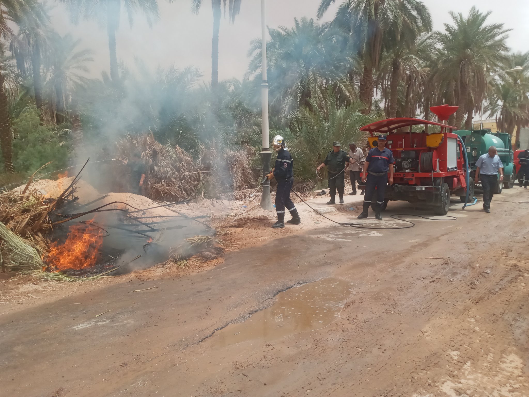 تمرين محاكاة لإخماد الحرائق