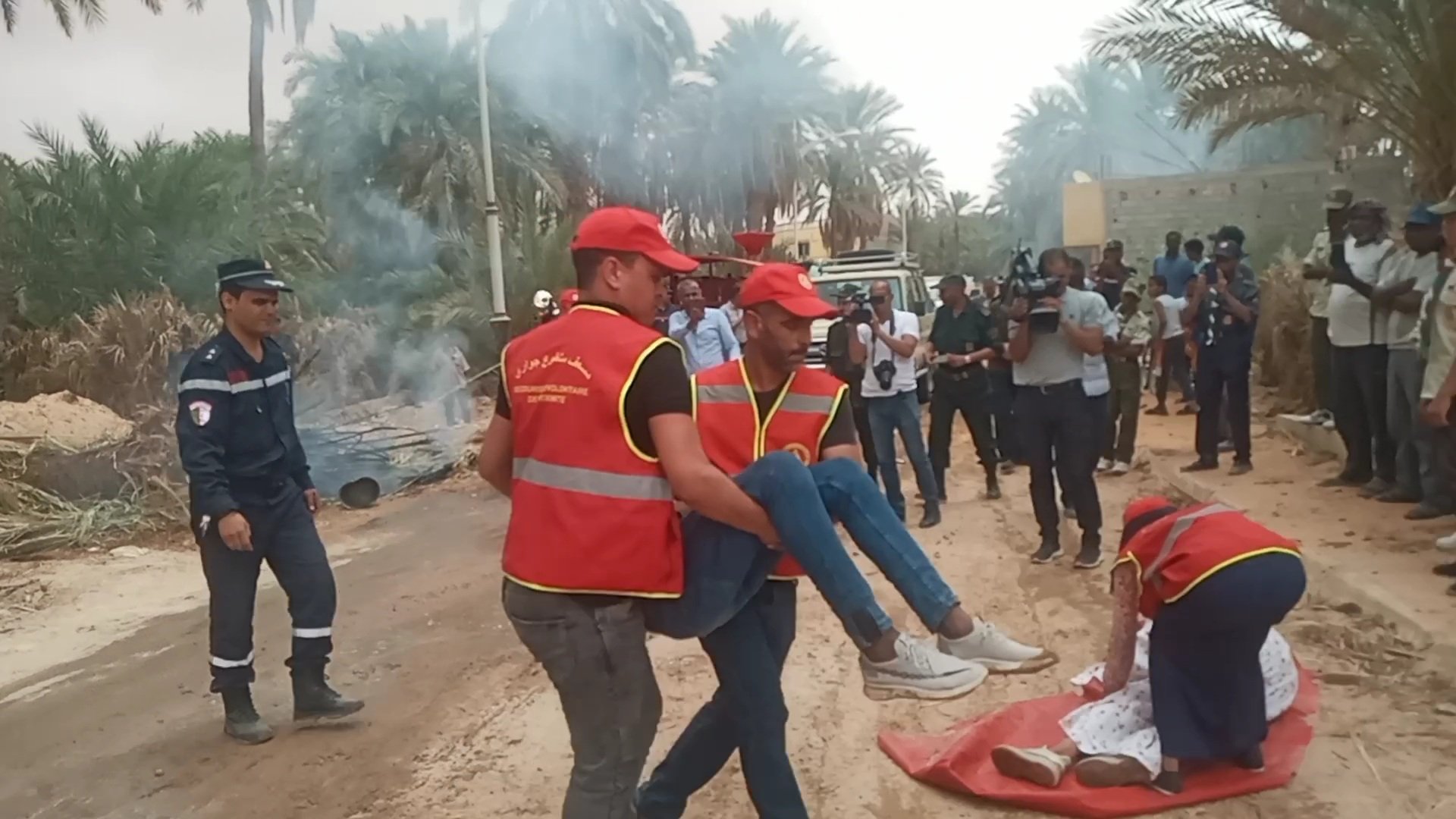 تمرين محاكاة لإخماد الحرائق