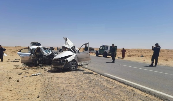 حادث مرور بالوادي