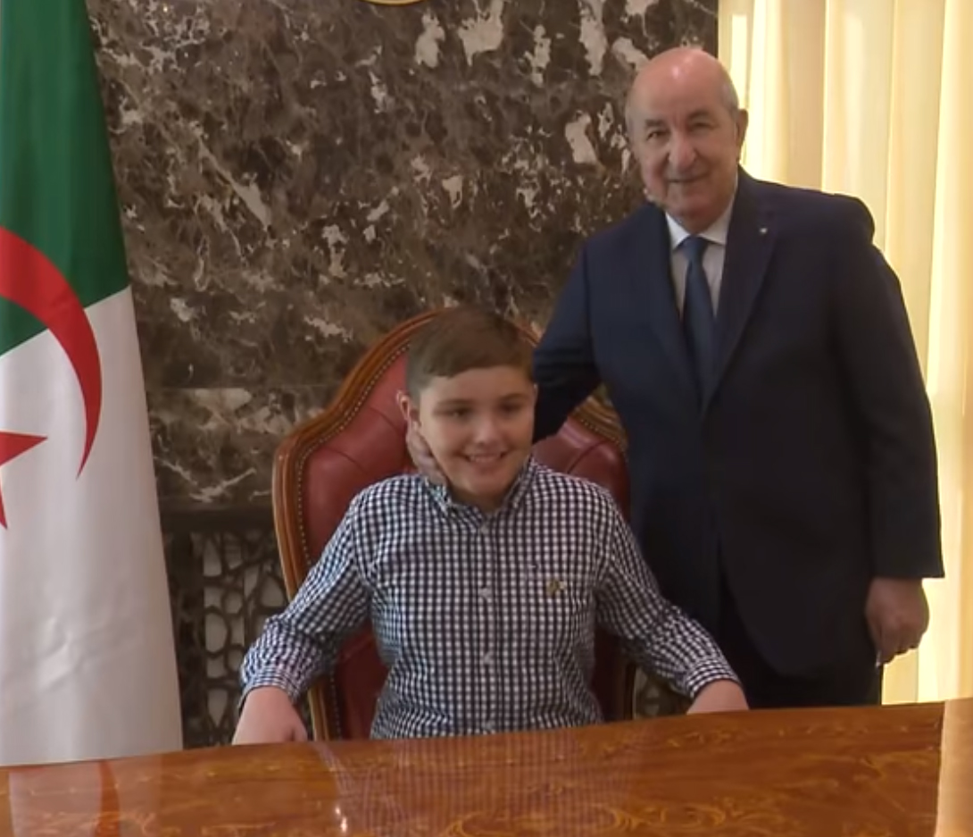 الرئيس تبون-الطفل الأمريكي صديق الجزائر