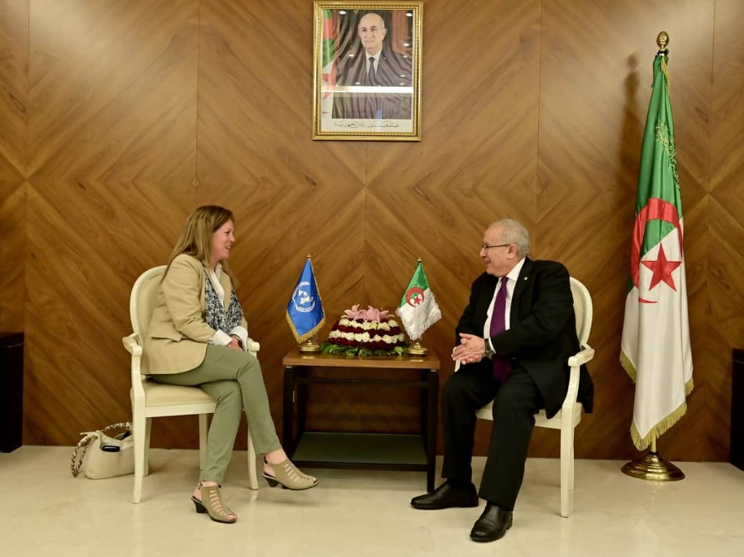 رمطان لعمامرة يستقبل المستشارة الأممية الخاصة المكلفة بقيادة جهود الأمم المتحدة لحل الأزمة في ليبيا