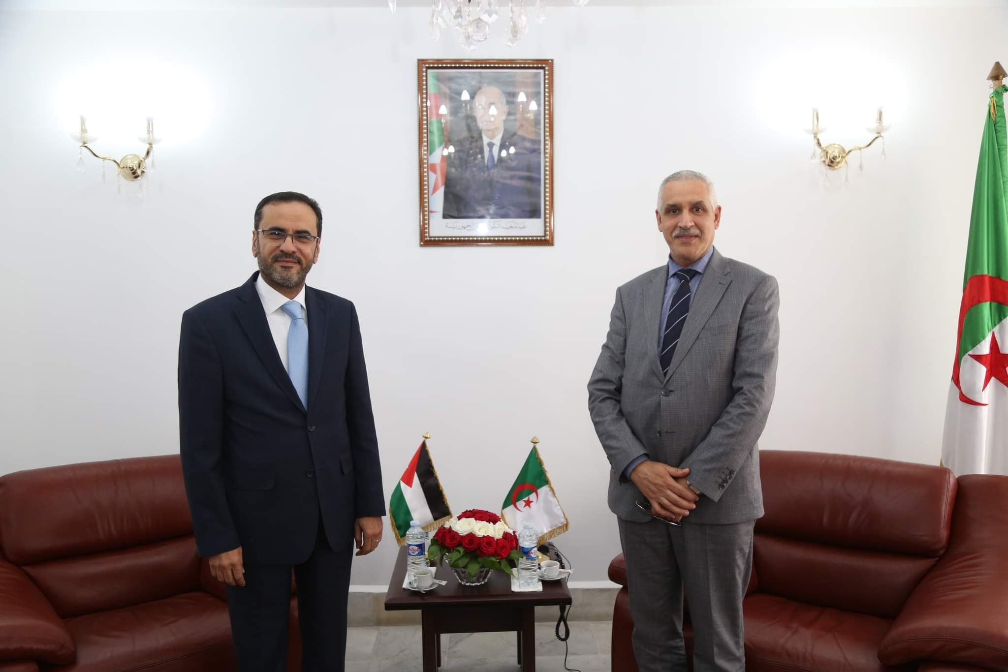 وزير النقل عبد الله منجي مع السفير الأردني