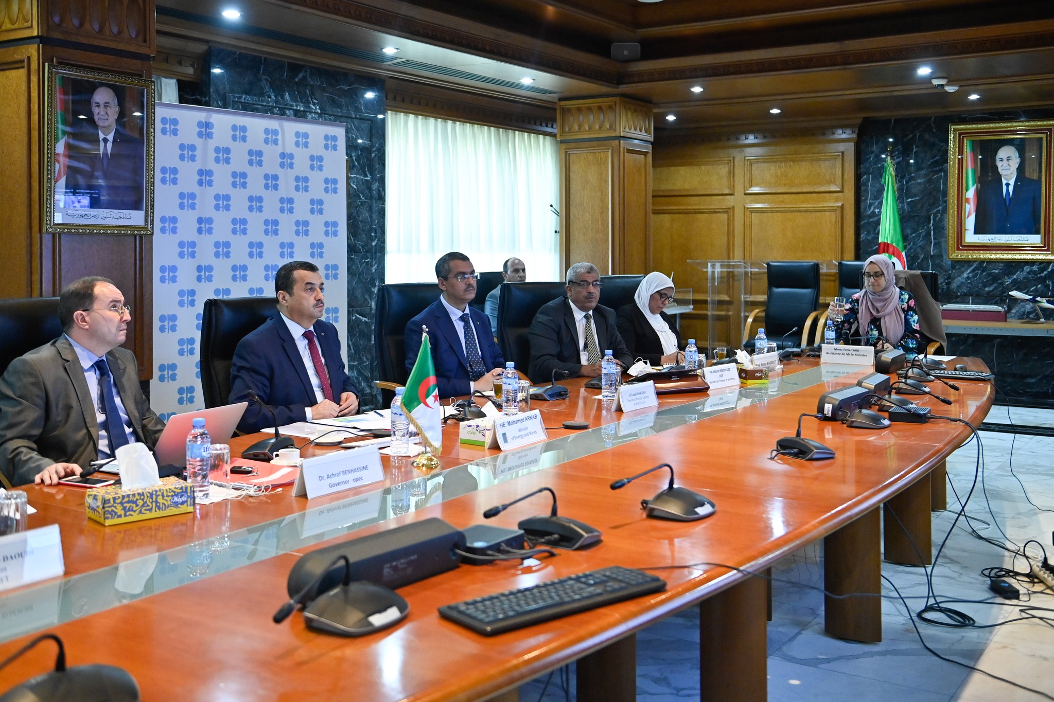 مشاركة وزير الطاقة و المناجم  في  الاجتماع الوزاري ال31 لأوبك+