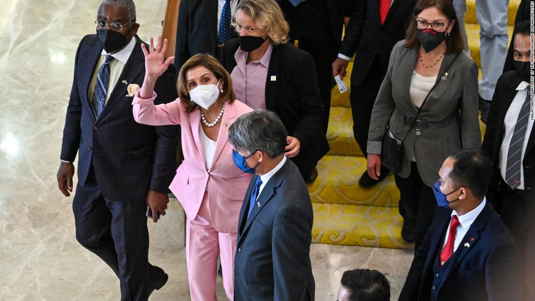 présidente de la Chambre des représentants, Nancy Pelosi, à Taïwan