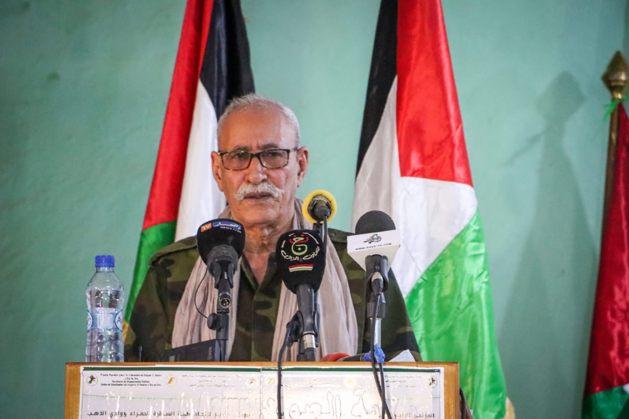 رئيس الجمهورية   الصحراوية الأمين العام لجبهة البوليساريو السيد ابراهيم غالي