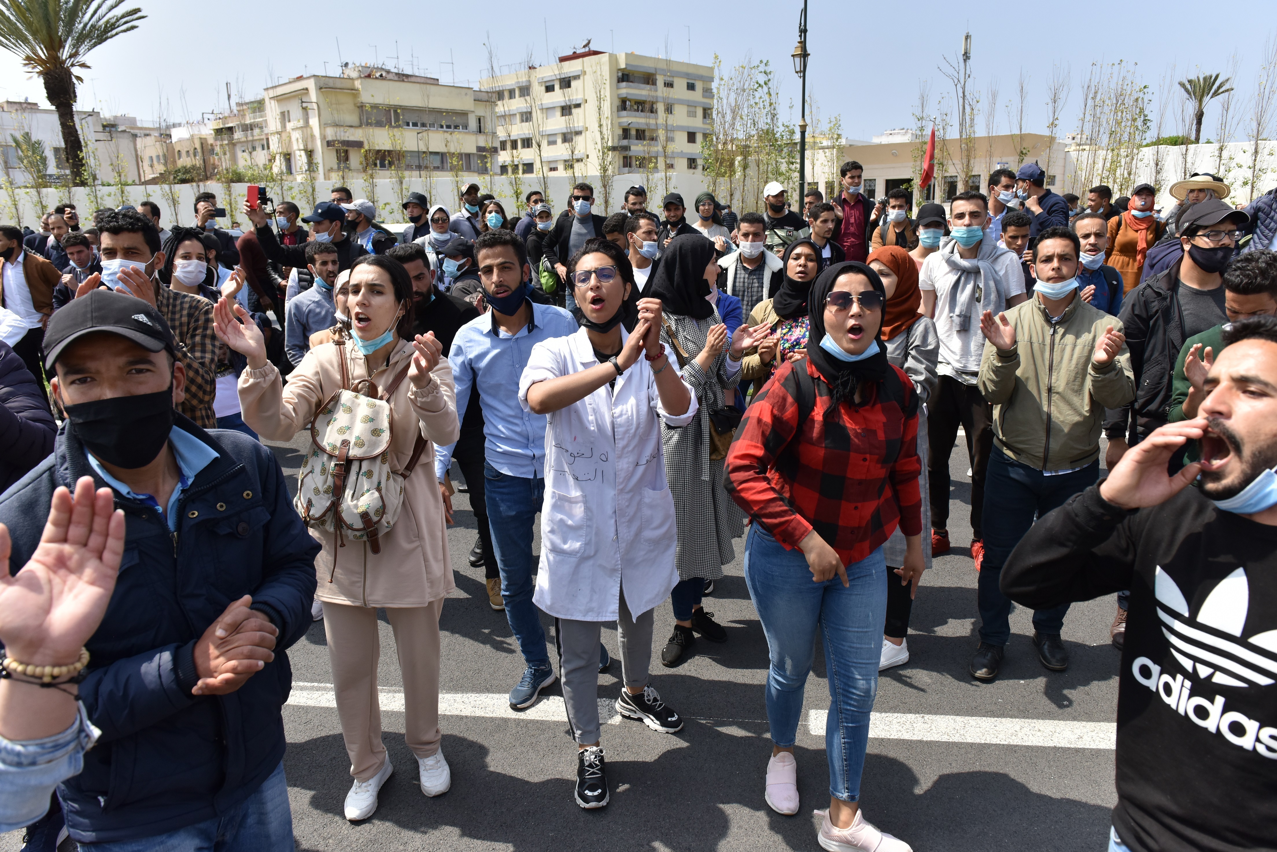 المغرب اعتصام للأساتذة المتعاقدين