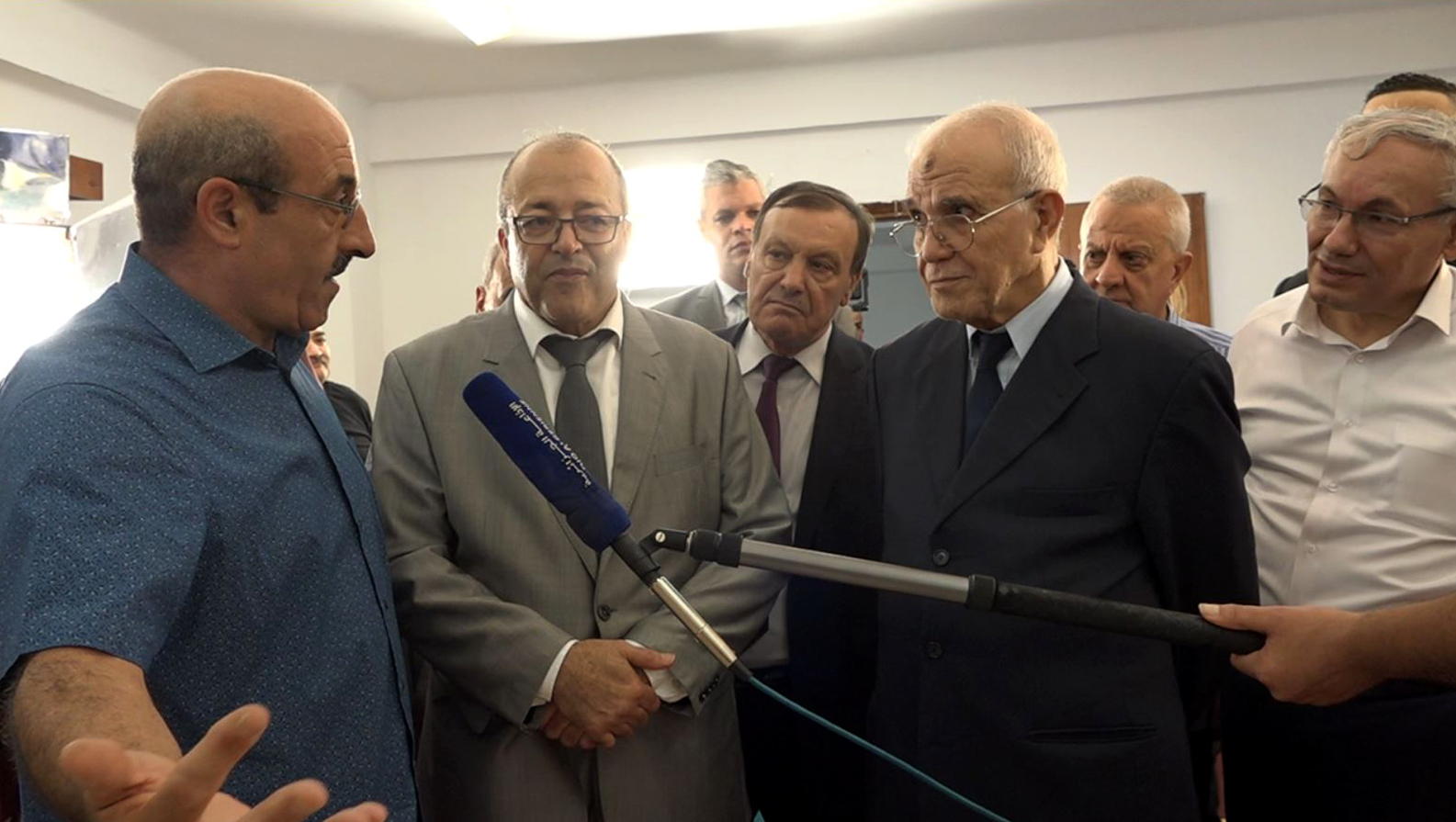 زيارة بوسليماني وشرفي لأستوديوهات الإذاعة والتلفزيون