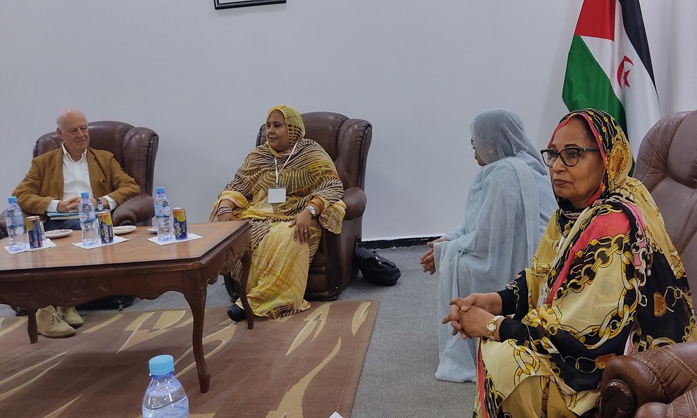 أمينة اتحاد النساء الصحراويات ودي ميستورا